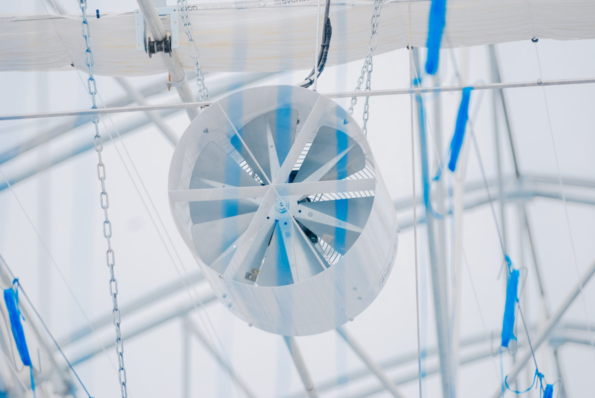 Destratificador de invernaderos