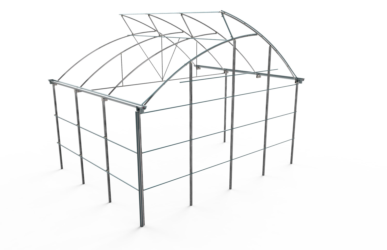 Invernadero 3d asimétrico o tropical Novagric - Soluciones y servicios especializados en riego, invernaderos y tecnología agrícola